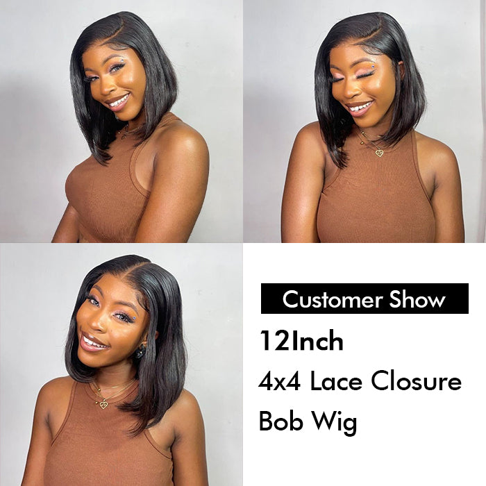 Real Show | Super Double Drawn Bob Wig | Frontal/Closure Lace Or Glueless (8-16'')