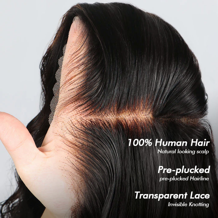 Real Show | Body Wave Wig | Drawstring Pull Go |Closure HD Lace Glueless Wig (12-32'')