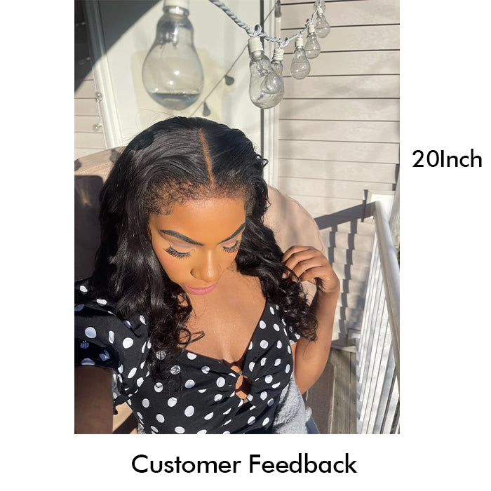 Real Show |4C Edge Hairline | Body Wave Wig | Frontal/Closure Transparent Lace Or Glueless (16-32'')