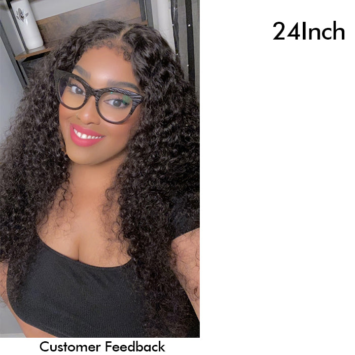 Real Show |4C Edge Hairline | Deep Wave Wig | Frontal/Closure Transparent Lace Or Glueless (14-32'')