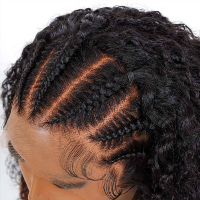Frontal 13x4 Lace | Stylist Braided Wigs | Curly Wig(14''-32'')