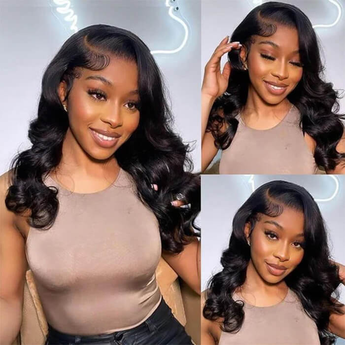2Wigs=₵1399 | 16'' Body Wave Wig+10'' Brown/Black Bob Wig