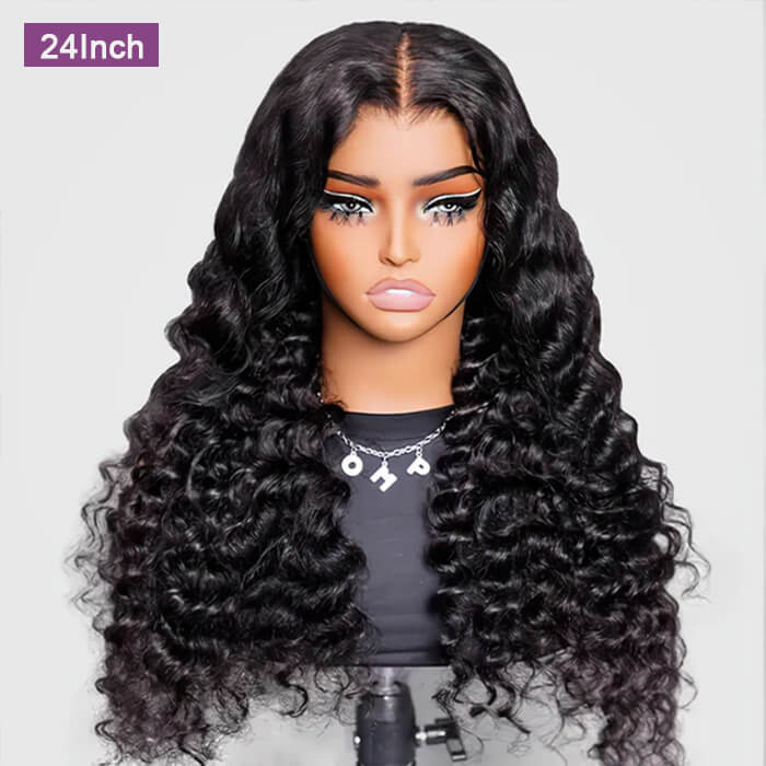 Loose Deep Wave Wig 2x6 5x5 Lace Closure Wig Transparent Lace Wigs For Women