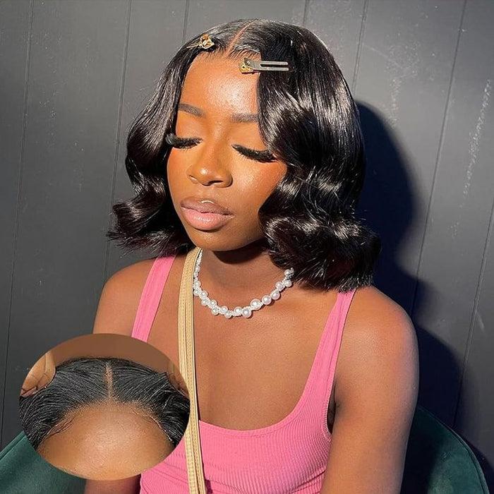 Wholesale Price | 12'' Bouncy Body Wave Bob Wig | Glueless Frontal/Closure Lace