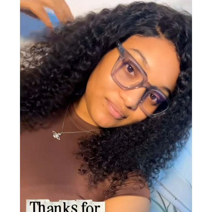 Real Review | Pre-cut Lace Frontal 22''Curly Wig Or Glueless