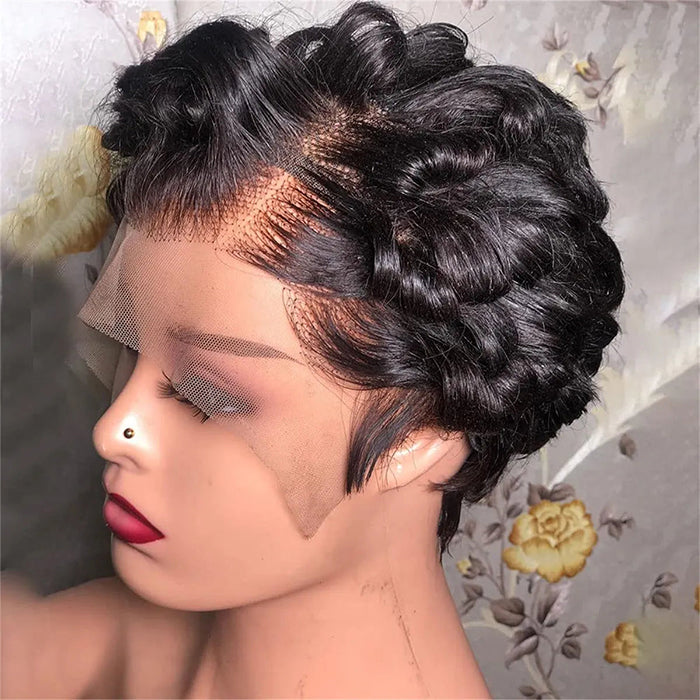 8 Inch Pixie Bob Wig | 13x4 Frontal Lace Or Glueless