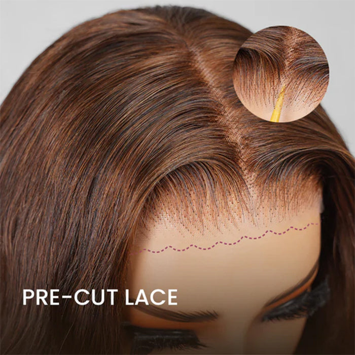 Wholesale Price | Medium Length(10''-18'') Brown Body Wave Wig | Glueless Frontal/Closure Wig
