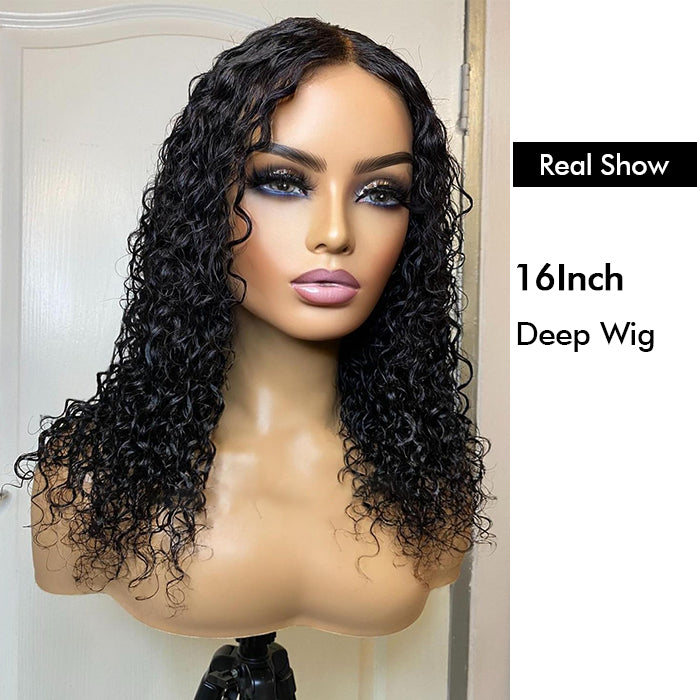 Wholesale Price | 16''/18'' Deep Wave Wig | Glueless Closure Lace