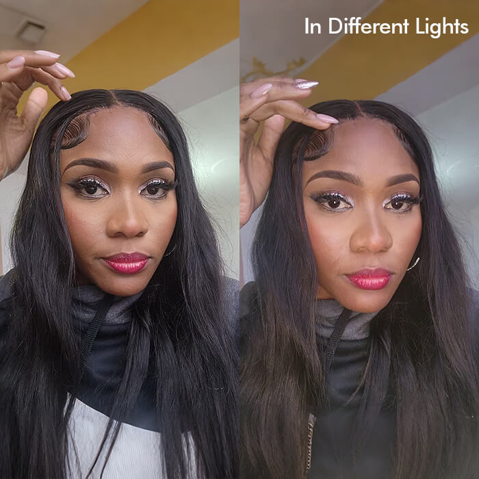 Straight 13x4 Lace Front Wigs Glueless 100% Human Hair Wig For Women