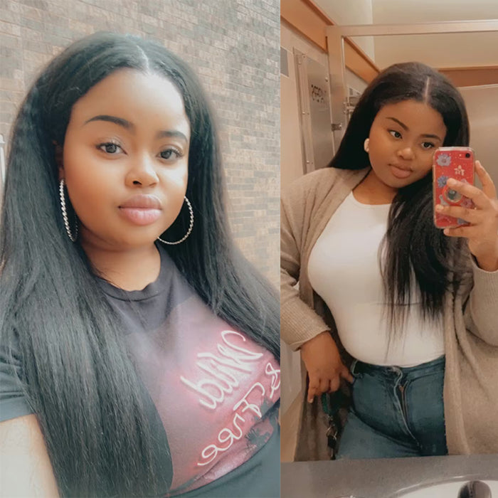 Real Review | Glueless Closure 4×4 Lace | ''Yaki Straight Wig(20''-26'')