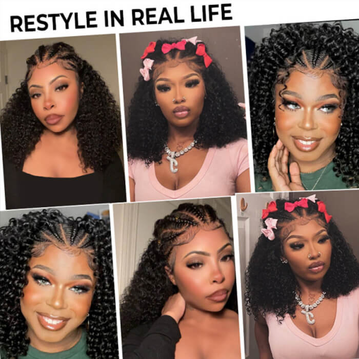 Frontal 13x4 Lace | Stylist Braided Wigs | Curly Wig(14''-32'')