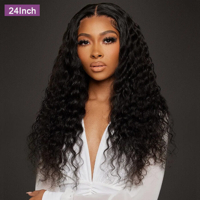 2x6 5x5 Undetectable Lace Closure Glueless Wigs Deep Wave Human Hair Wig With Baby Hair