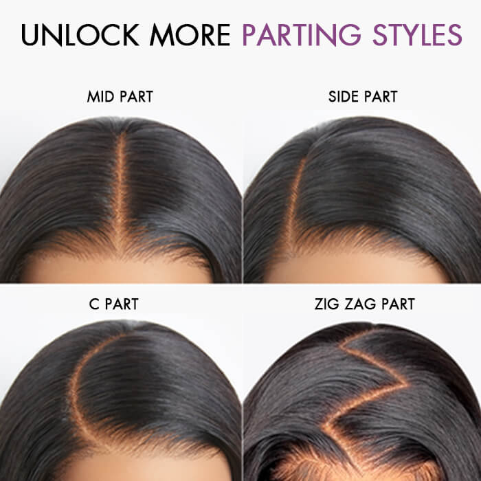24 Inch 13x4 Transparent Swiss Lace Front Wigs 100% Human Hair Natural Color Straight Wig