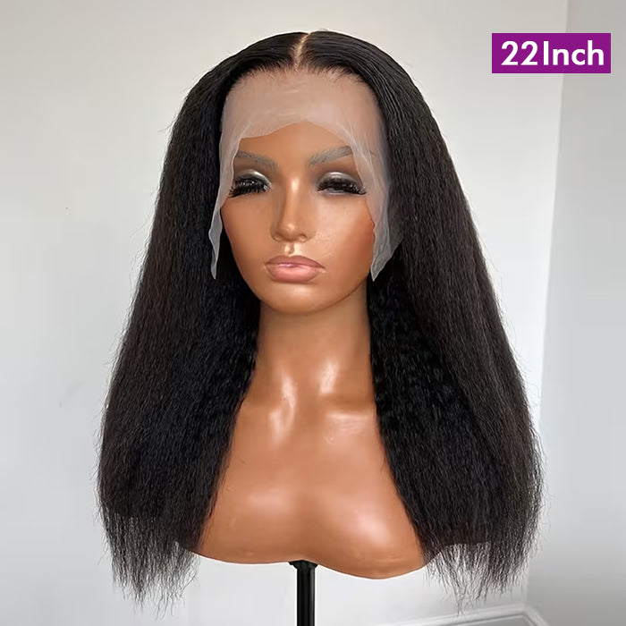 Buy 1 Get 1 Free | Yaki Straight Wig+Free Pixie Curly Wig | Frontal/ Closure Wig