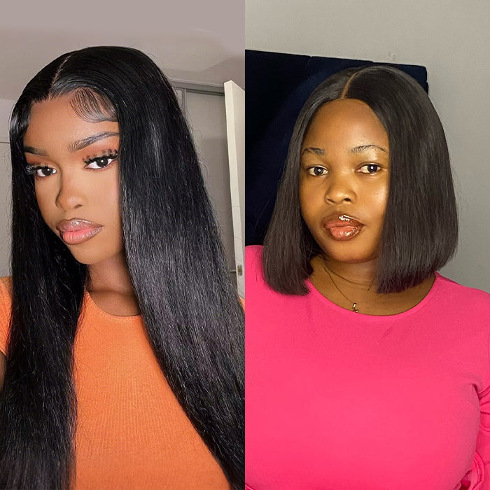 2Wigs=₵1599 | 20'' Straight Wig+10'' SDD Bob Wig