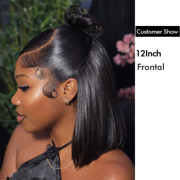 Real Show | Super Double Drawn Bob Wig | Frontal/Closure Lace Or Glueless (8-16'')