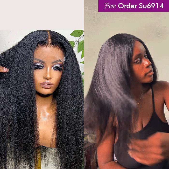 Real Review | Glueless Closure 4×4 Lace | ''Yaki Straight Wig(20''-26'')