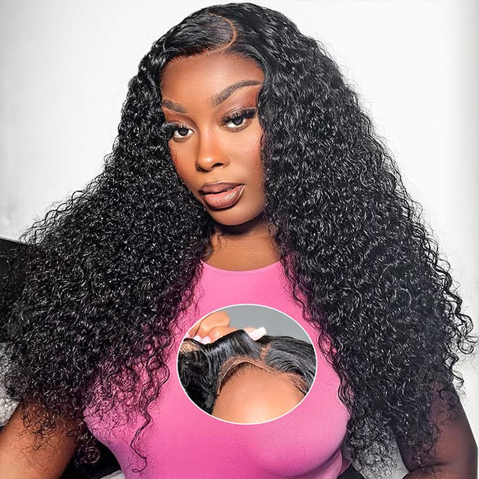 Jerry Curly Wear Go 4x4/5x5 HD Lace Closure Human Hair Wig Glueless Pre-cut Wig