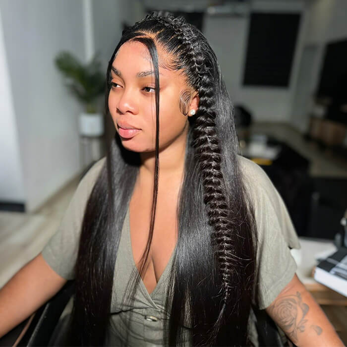 Buy 1 Get 1 Free | Straight Wig+Free Pixie Curly Wig | Frontal/ Closure Wig