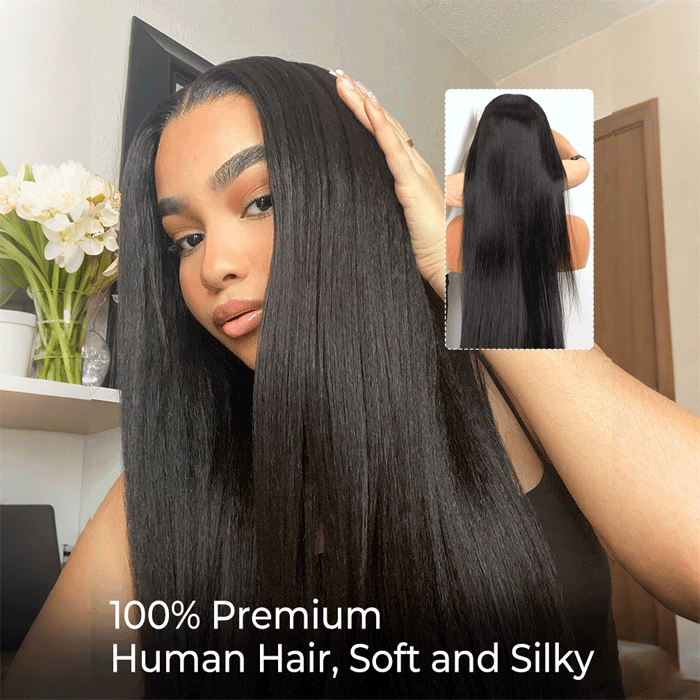 Buy 1 Get 1 Free | Straight Wig+Free Pixie Curly Wig | Frontal/ Closure Wig