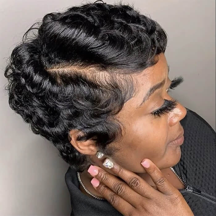 8 Inch Pixie Bob Wig | 13x4 Frontal Lace Or Glueless