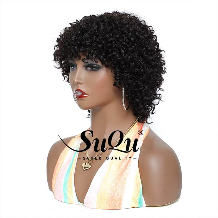 Real Show | Pixie Curly Wig | Machine Made Wig Glueless (8'')