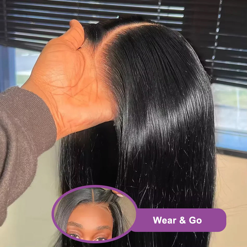 Silky Straight Wig | 13x4/4x4 Lace Glueless Pre-plucked Hairline